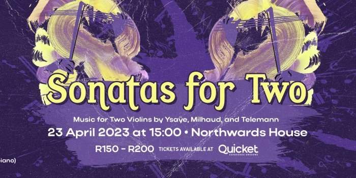 Sonatas for Two - Music for Two Violins by Ysaÿe, Milhaud, and Telemann