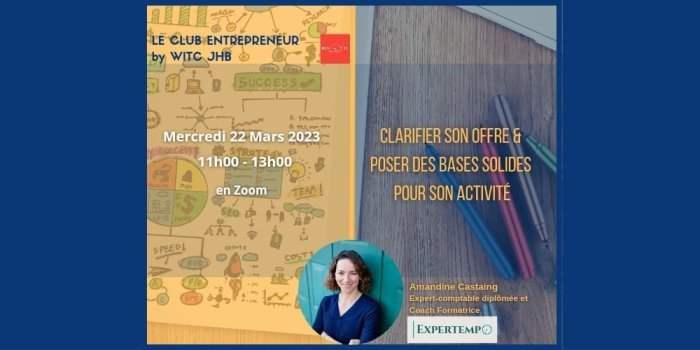 Work In The City JHB - Clarifier son offre et poser des bases solides pour son activité